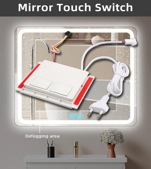 Quality Hot sales AC 100-240V DC12V Led Mirror Touch Switch Smart Mirror Touch Sensor Dimmable Light Switch Manufacturer